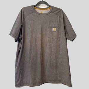 Carhartt Gray Relaxed Fit Mens Tee Shirt Great Condition Size XL